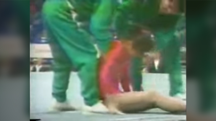 体操選手が着地に失敗し5日後に脳動脈解離で死亡。