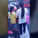 我が子の前で元妻を殺し、橋から身を投げて自殺する男。