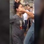 妊娠中の妻、夕飯を用意していなかっただけで夫に縛られ殴られる動画。