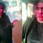 25分間も殴られ続け、燃やされてしまう女の動画。