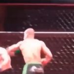 MMA試合中、左フックを受けて耳が破裂する動画。