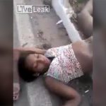 【閲覧注意】バイク事故。右脚が付け根から切断されてしまった女性のグロ動画。