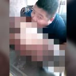 【衝撃映像】ローストされたロバの頭を食べる中国人男性のグロ動画。