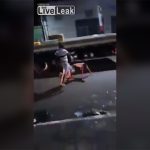 ストリートファイトにて、キック一発で死亡した男の動画。