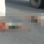 【閲覧注意】事故で上半身だけになってしまった男、まだ動いているグロ動画。