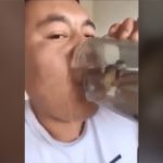 せめて噛み砕いてからにしてほしい。カエルを踊り食いするグロ動画。