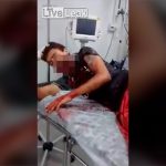 【閲覧注意】ヘルメット未着用でバイク事故。顎が裂けてしまったグロ動画。