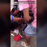 【閲覧注意】バイクに乗る時は上着に注意。車輪に絡まって左腕が巻き込まれたグロ動画。