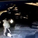 レイプ未遂現場。監視カメラに撮影された恐ろしい映像。