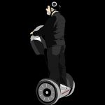 やっぱ “ミニセグウェイ” って速くて便利だわｗｗ → 車に轢かれる。