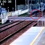 電車にぶつかった人ってこんなに吹き飛ばされるのか･･･。