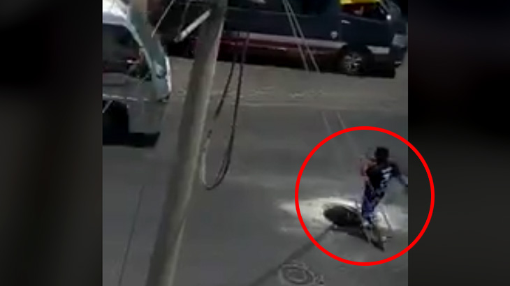 電話してたらマンホールに落ちるなんて普通は思わないだろ･･･。