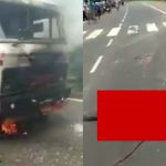 【超！閲覧注意】バイクがトラックに突っ込んでしまった結果･･･。