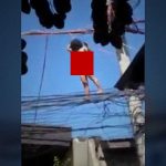 【閲覧注意】ドラッグでイカれてしまった全裸の女、電柱に登り “こうなる” →