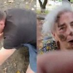 88歳のお婆ちゃんを襲う酔っぱらいの男、通行人にフルボッコされる。