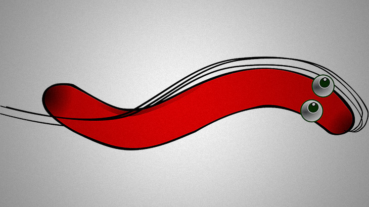 【閲覧注意】腹から “飛び出た腸” 、そこから “這い出たワーム” を撮影したグロ動画･･･。