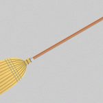 ほうきの柄に “チンチン擦ると気持ちいい” ことに気づいた犬、楽しそう。