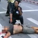 【閲覧注意】バイク事故で頭が割れ脳ミソが散らばるグロ動画。