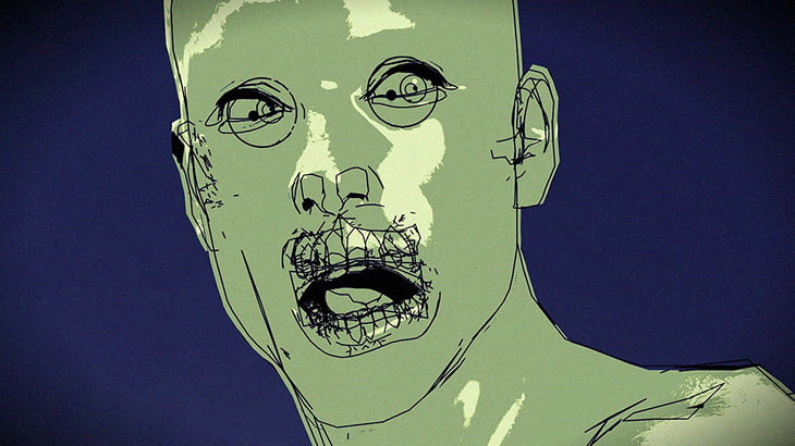 【狂気】全裸にされた2人の女性死体を挟んで思いっきり勃起する男。