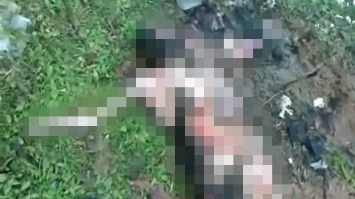 【閲覧注意】爆撃を受けて死亡した兵士の身体、野生動物に食われていたグロ動画。