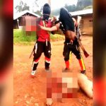 【超！閲覧注意】全裸の女性が引き摺られ斬首されるグロ動画。