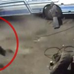 【衝撃映像】タイヤの破裂により死亡する映像。