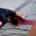 【超！閲覧注意】頭の中カラッポ･･･事故で死亡した男性を回収するグロ動画。
