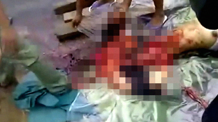 【超！閲覧注意】バイク事故で死亡した男女の死体回収。その様子を子供も見ていた。