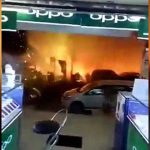 【衝撃映像】花火店で火事が起こるとこうなる･･･。