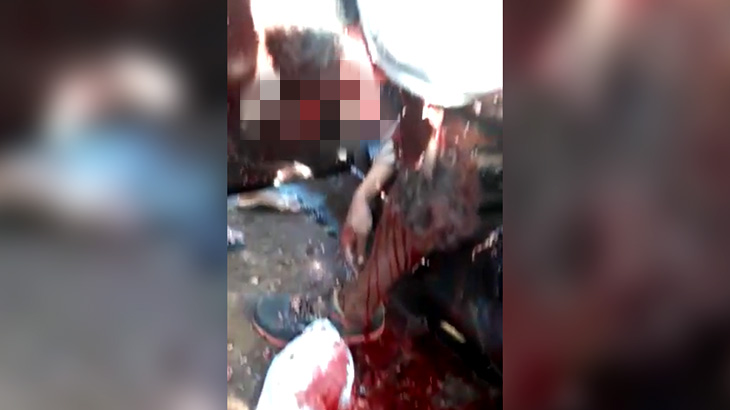 【閲覧注意】車に乗ってて銃撃されて死亡した男たち。脳みそ空っぽ･･･。