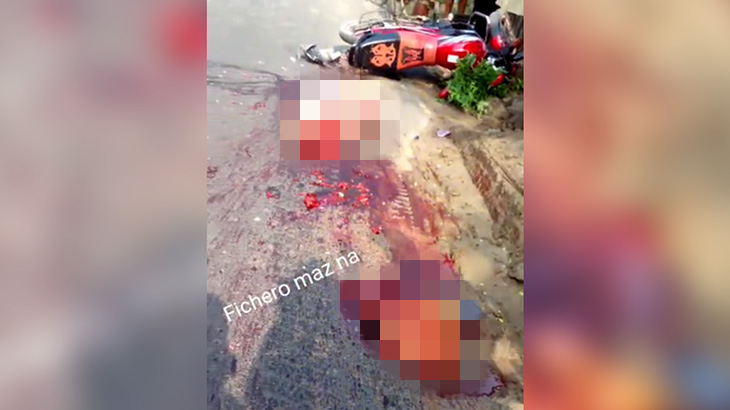 【超！閲覧注意】バイク事故で “頭と身体が切断” されてしまった男のグロ動画･･･。