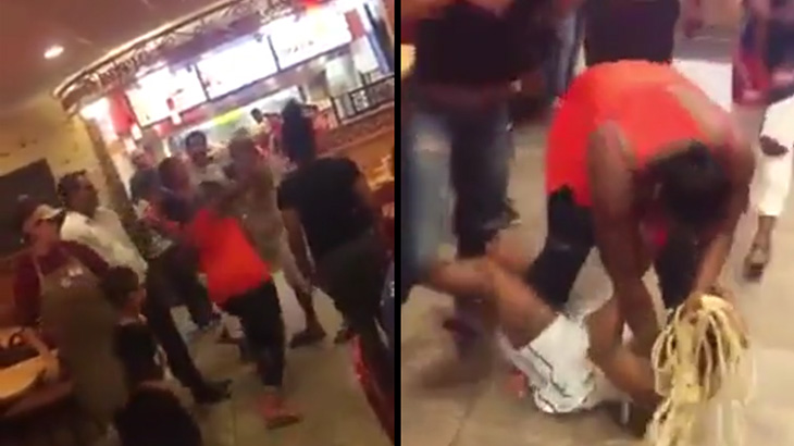 お店で喧嘩するこの黒人女性、めちゃくちゃ強い･･･。