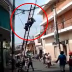 ドミニカ人、電気工事中に感電してしまった男性の救出方法が雑すぎる･･･。