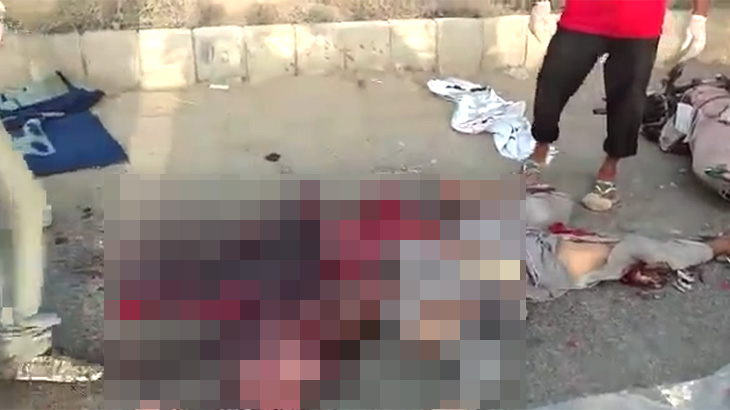 【閲覧注意】頭をトラックに潰されて死んだ男のグロ動画･･･。