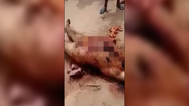【超！閲覧注意】ギャングに殺された男。切断された頭が切り裂かれた腹の中に･･･。