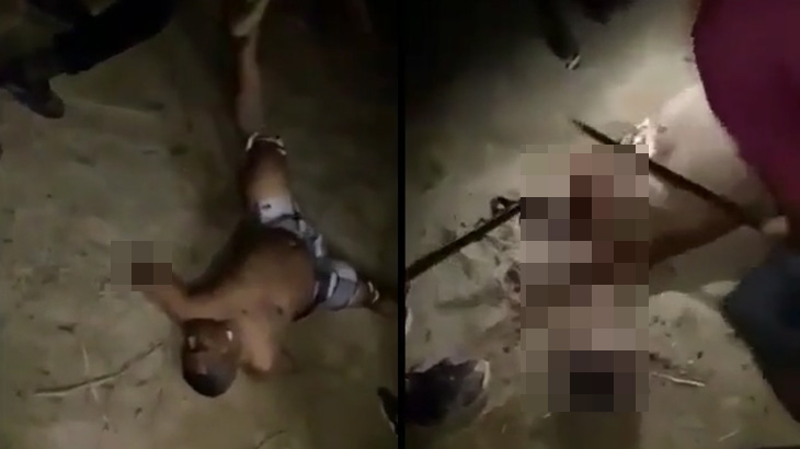 【超！閲覧注意】マチェーテで身体をバラバラにされてしまうグロ動画･･･。