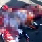 【超！閲覧注意】トラックに轢かれた男性の?、ぺしゃんこ･･･。