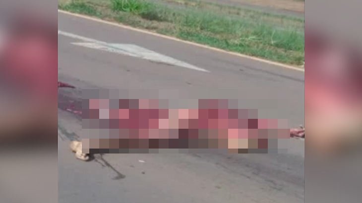 【超！閲覧注意】トラックに引きずられてグチャグチャになった男のグロ動画。