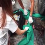 【閲覧注意】トラックのタイヤで頭を潰された男のグロ動画･･･。