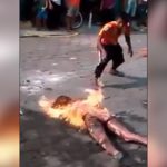【衝撃映像】モブジャスティスにより生きたまま焼かれてしまった10代の女の子･･･。