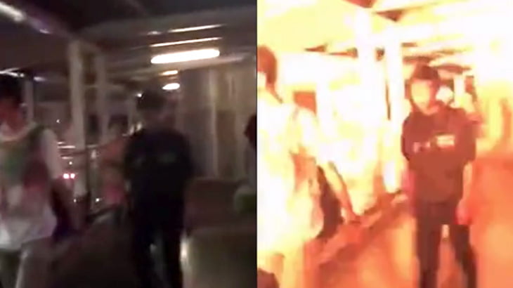 【衝撃映像】爆破テロの瞬間をたまたま撮影した観光客。