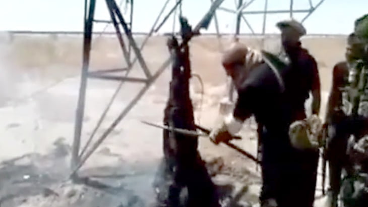 【衝撃映像】ISISさん、人間ケバブにされてしまう･･･。