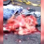 【閲覧注意】自転車に乗っていた男性、バスに轢かれ内臓が飛び出して死亡したグロ動画。