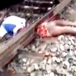 【閲覧注意】列車に胴体真っ二つにされた男、まだ生きており起き上がろうとするグロ動画。