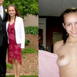 「脱ぐ前」と「脱いだ後」を比較した女の子たちのエロ画像集。