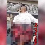 【閲覧注意】列車に両脚を切断されパニックになってしまった男性のグロ動画。
