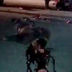 【閲覧注意】事故で死んだ男性、頭から脳が飛び出してしまったグロ動画･･･。