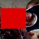 【閲覧注意】ショットガンで撃たれた男の頭をアップで撮影したグロ動画。