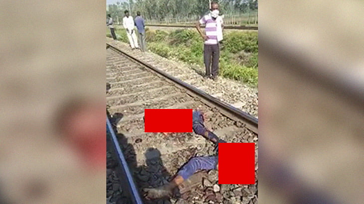 【閲覧注意】酔っ払った男、列車に轢かれて胴体切断されて死んだグロ動画。