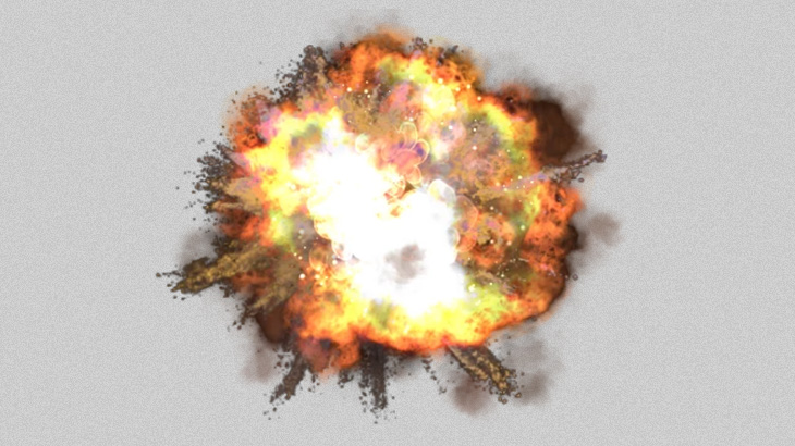 【衝撃映像】空高く吹き飛ばされてしまう2人の兵士。